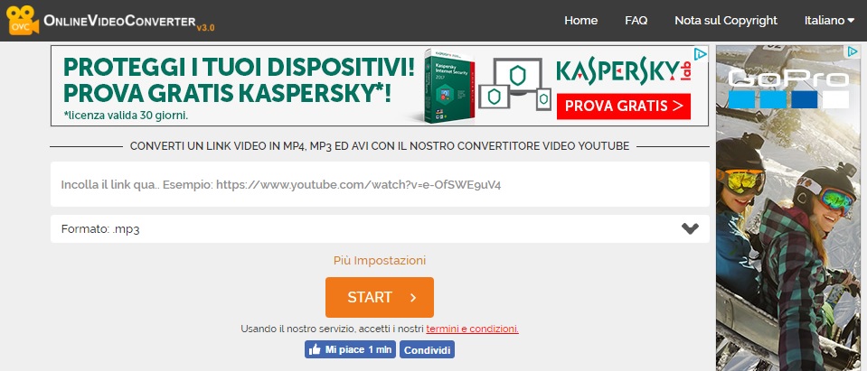 convertitore youtube mp3 download gratis online