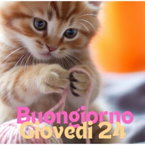 Buon Giovedì 24 Ottobre 2024