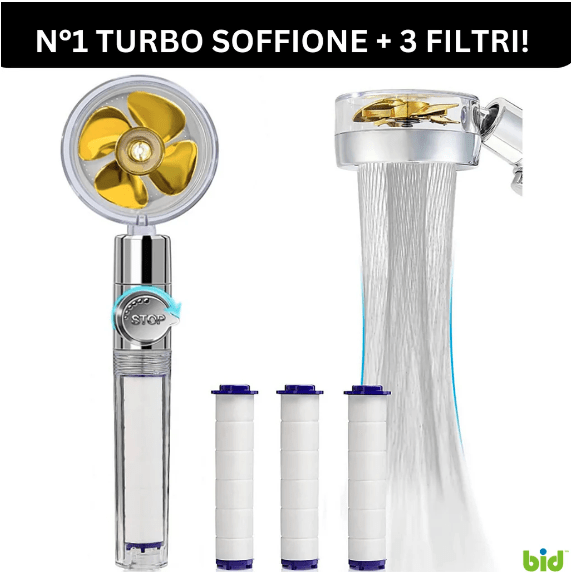 Turbo Soffione: Aumenta la Pressione della Doccia con un Getto Potente