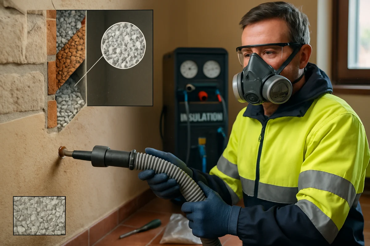 Insufflaggio: guida visiva e pratica per un isolamento efficiente