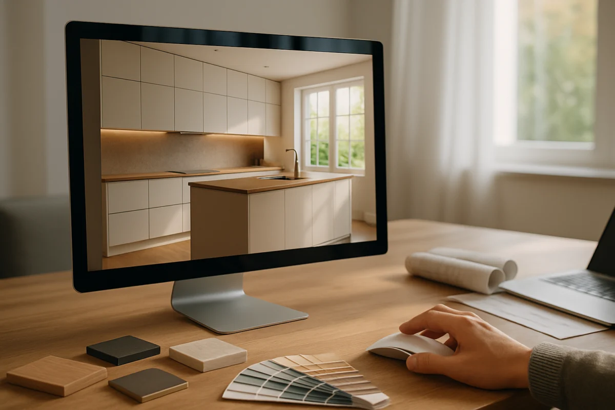 Render: significato, differenze con il rendering e il configuratore gratuito per la cucina