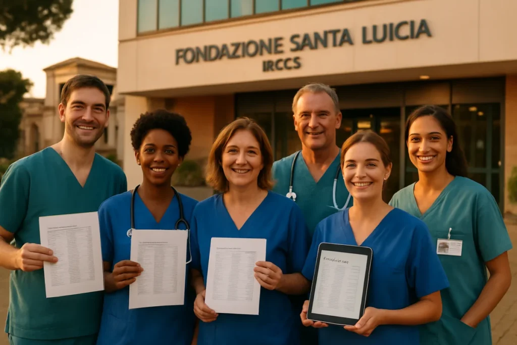 Concorso IRCCS Santa Lucia di Roma Infermieri 2026: graduatoria finale e cosa fare ora