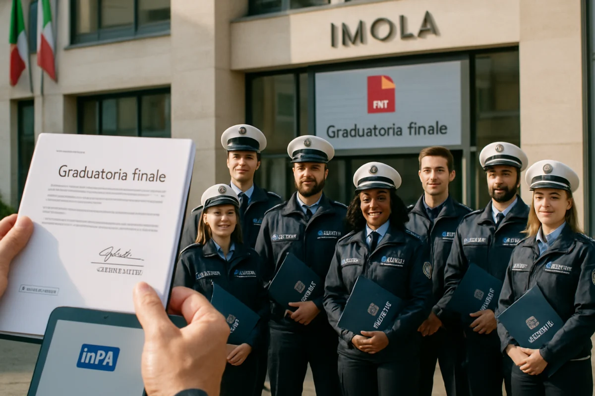 Graduatoria pubblicata: i 7 vincitori del Concorso Nuovo Circondario Imolese Agenti Polizia Locale 2026